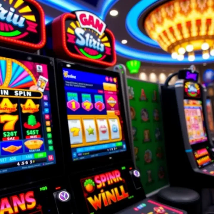 Colorful online casino game interface with reels and jackpot display