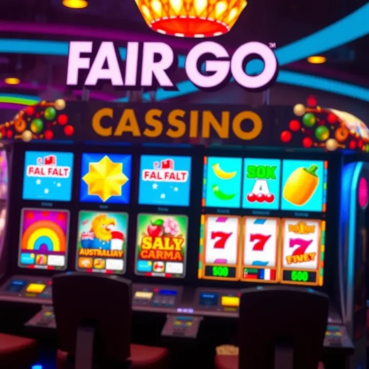 A vibrant casino screen displaying various slot games with Australian-themed symbols