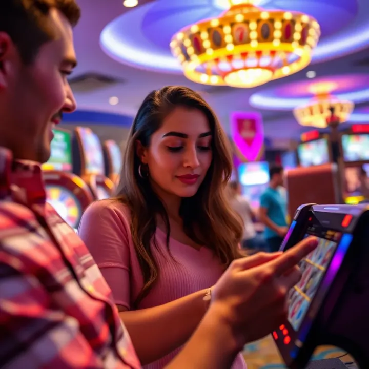 Australian player enjoying risk-free casino spins on a digital device