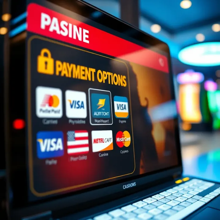 Secure digital transaction screen highlighting multiple payment methods available for Australian online casino players