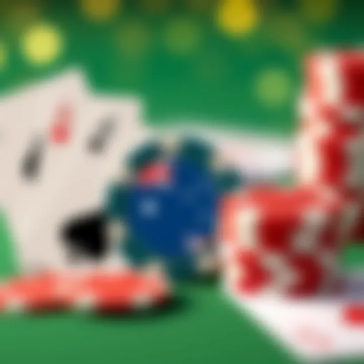 Illustration of Australian-themed casino chips and playing cards symbolizing bonus benefits
