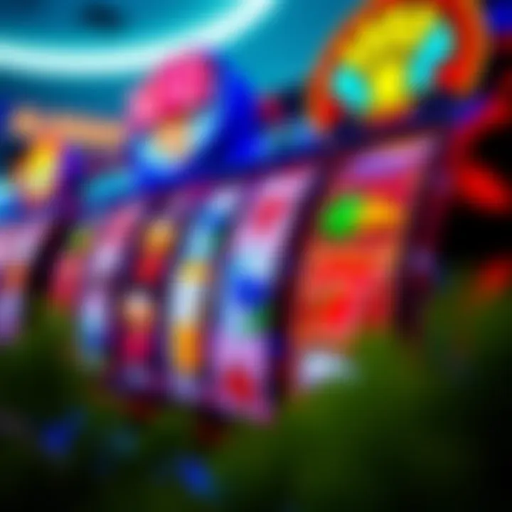 Colorful online pokies reels spinning with classic Australian icons