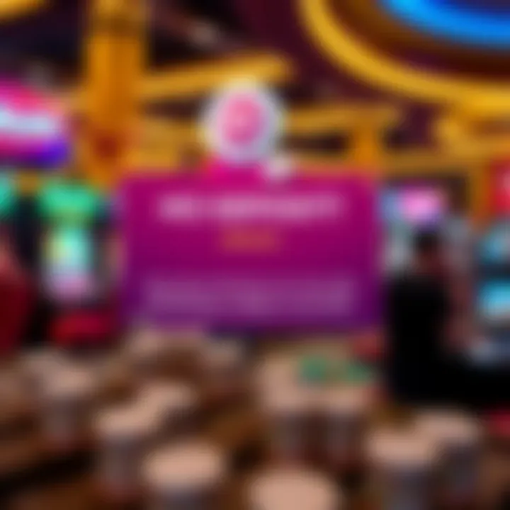 A digital bonus notification highlighting no deposit offers available for new players at an online casino