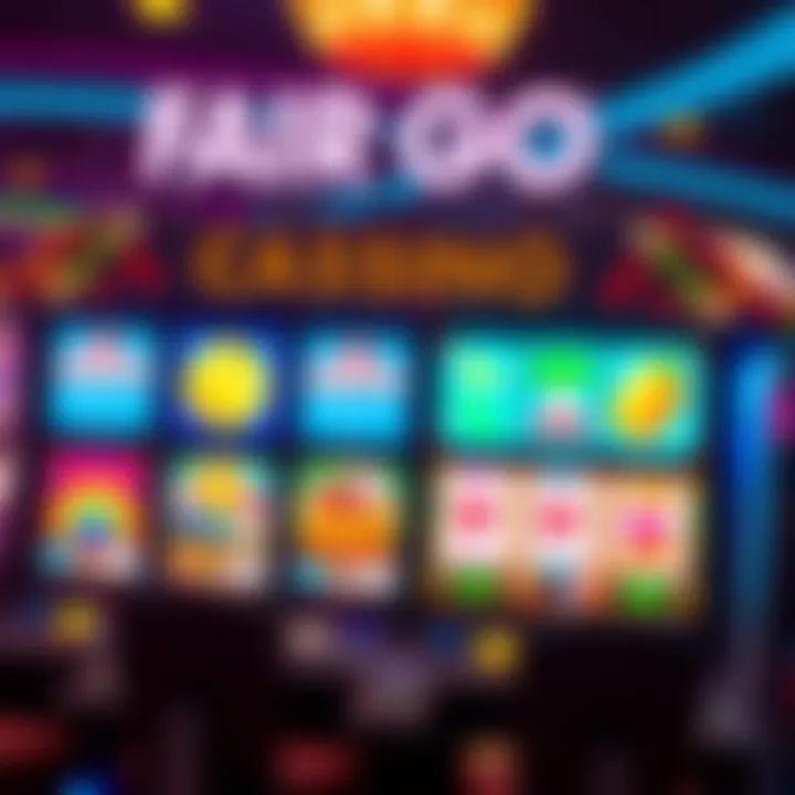 A vibrant casino screen displaying various slot games with Australian-themed symbols