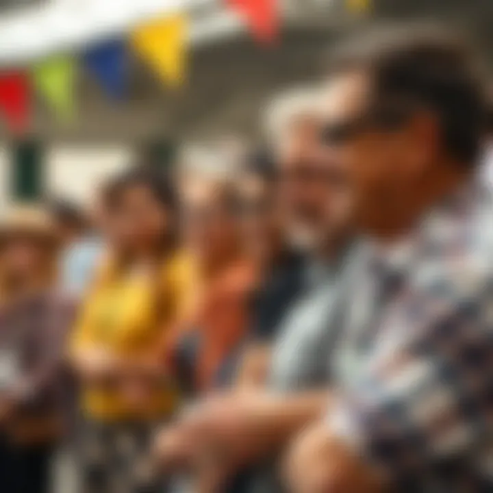 Group of diverse Australians engaged in a community event symbolizing unity and fairness