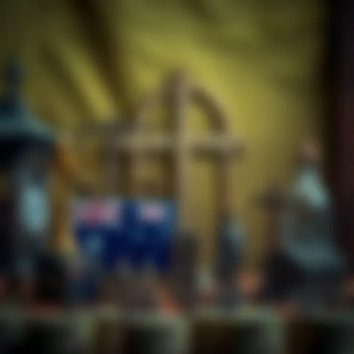 Visual representation of Australian historical symbols and cultural icons highlighting the nation's commitment to fairness and equal opportunity