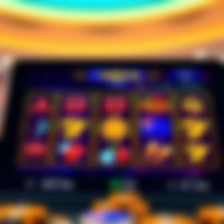 Online pokies interface displaying colorful reels and symbols with Australian theme