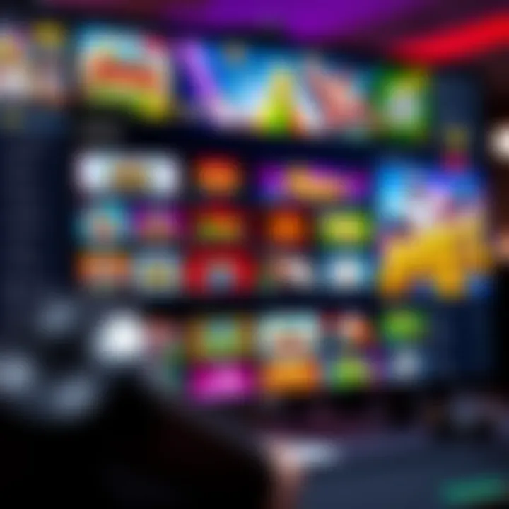 Colorful Australian online casino interface displaying various game options and user account details