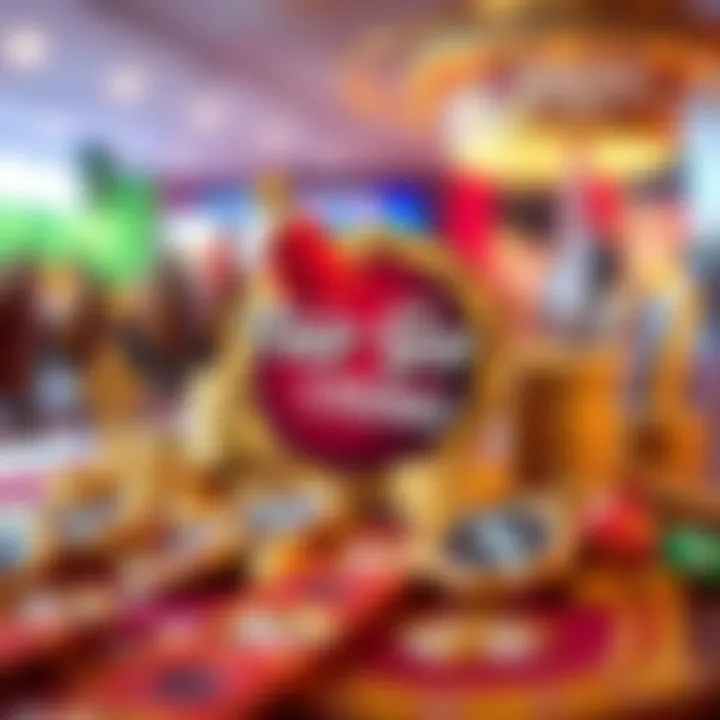 Visual representation of different casino rewards such as bonus credits and free spins