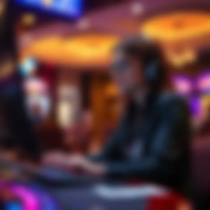 Customer support agent assisting a player through a live chat interface