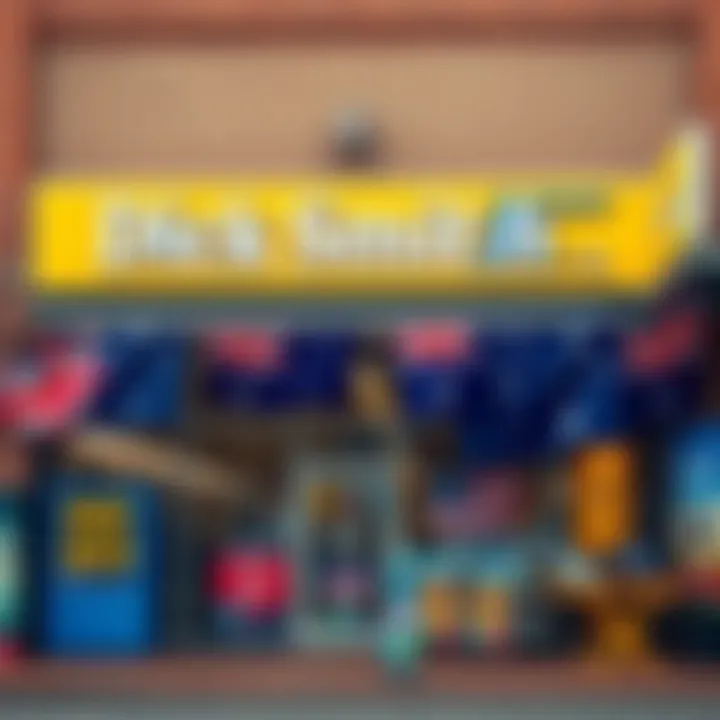 Dick Smith electronics store front showcasing Australian flags and signage