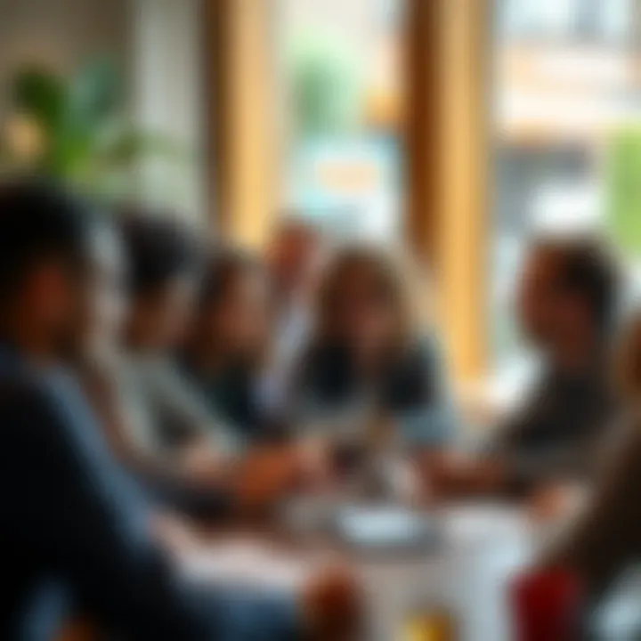 Diverse group discussing fairness and equal opportunities around a table