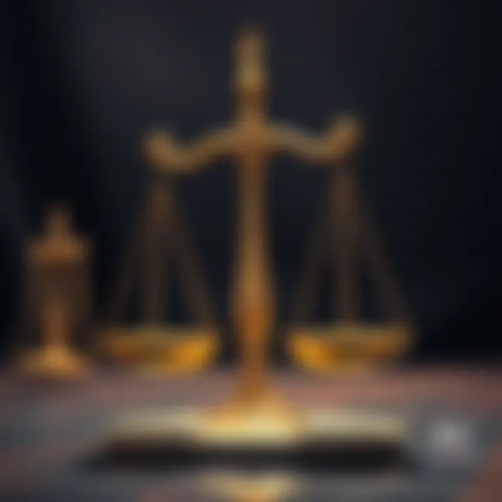 Symbolic illustration of balanced scales representing justice and equality in society