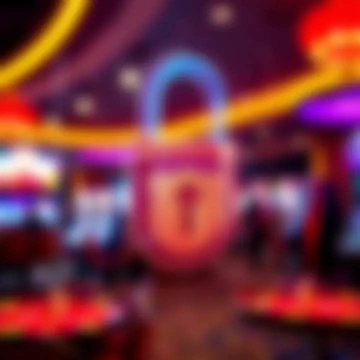 Secure digital lock symbolizing robust online gambling security measures