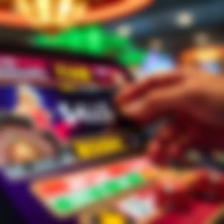 Illustration showing a digital coupon code being entered on an online casino platform
