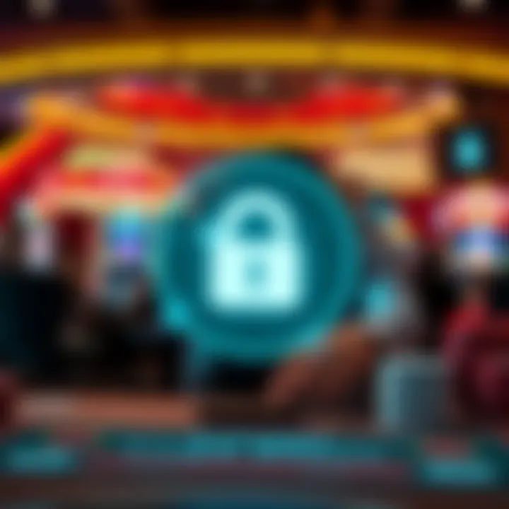 Secure account verification icons representing online security measures