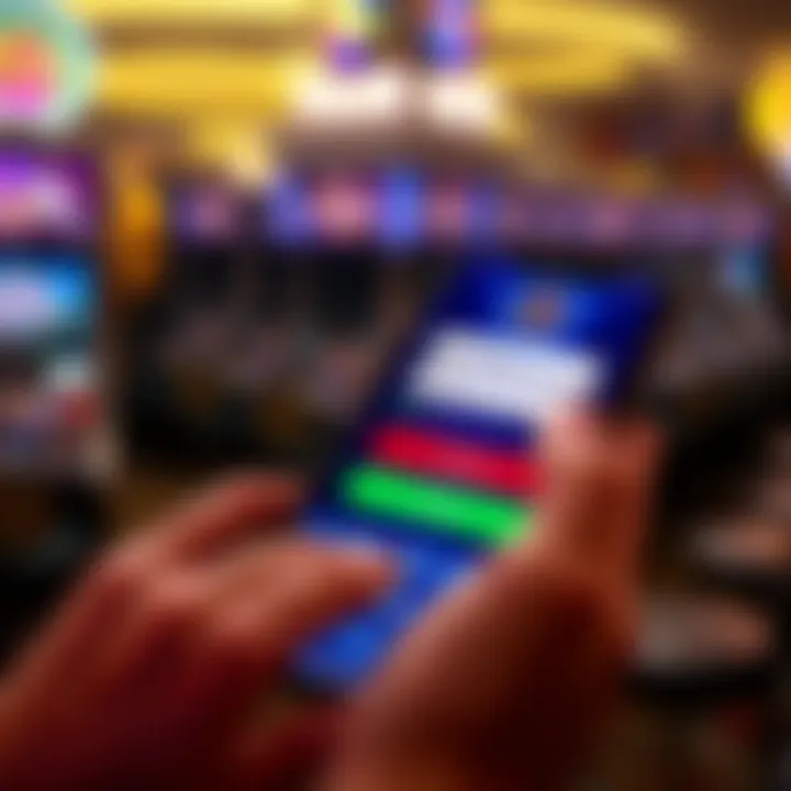 User entering credentials on the Fair Go Casino app login screen with a mobile device
