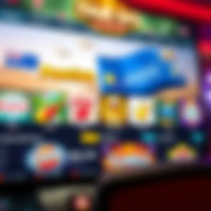 Online casino interface showing a variety of slot games with Australian theme