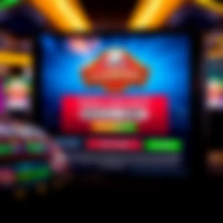 Illustration of digital casino interface highlighting bonus code entry section