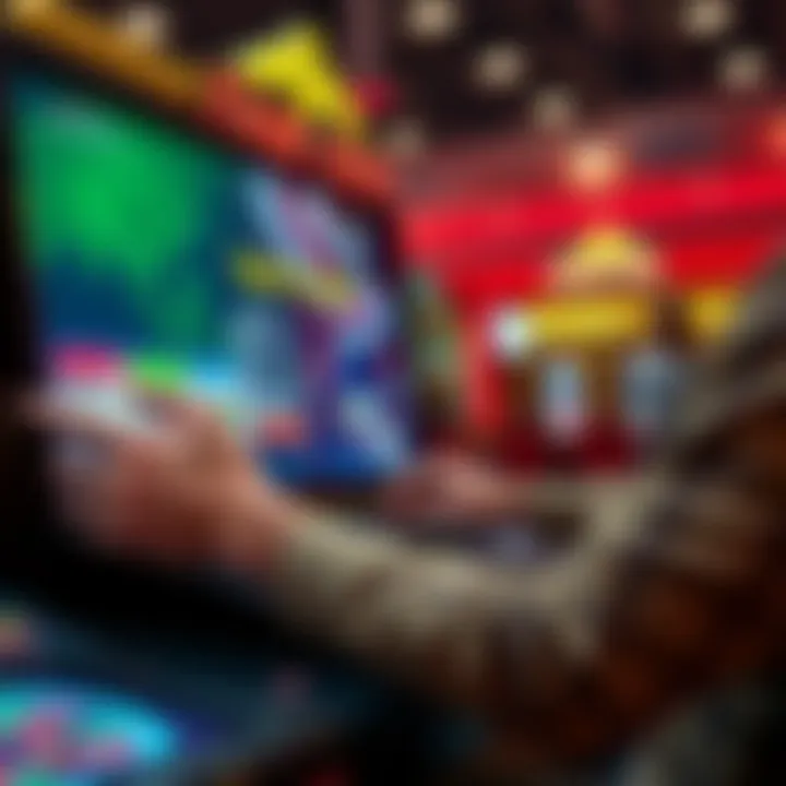 Illustration showing a casino player entering a daily bonus code on Fair Go Casino website to claim rewards
