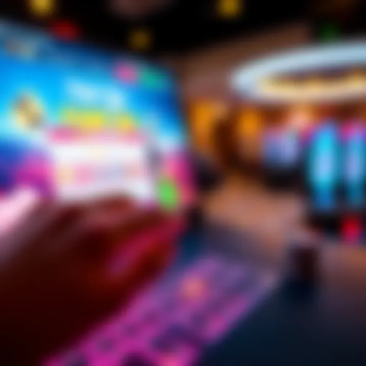 Illustration showing a digital code being entered on an online casino deposit page