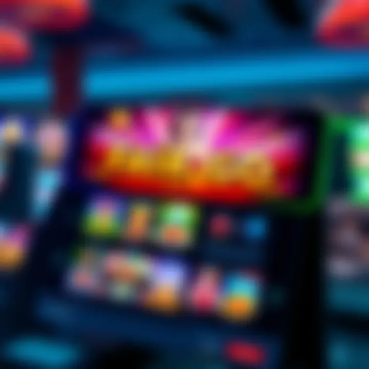 Online casino interface displaying a variety of popular slot games with vibrant graphics