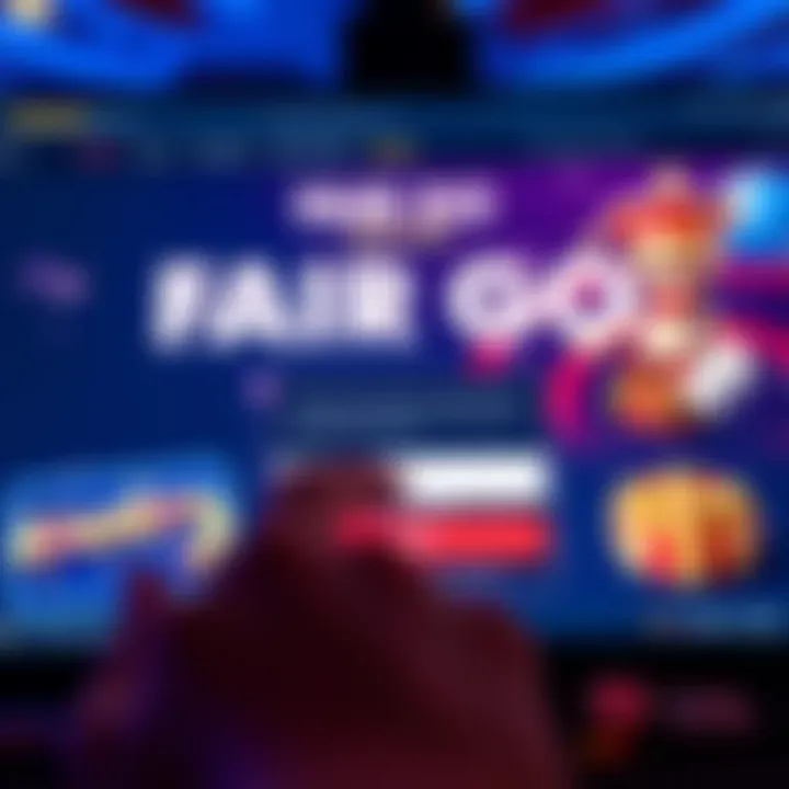 User entering login credentials on Fair Go Casino website interface