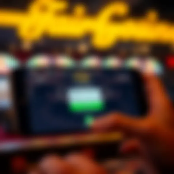 Mobile device showing Fair Go Casino login screen and secure connection indicator