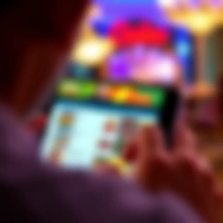 Mobile device displaying Fair Go Casino's game selection interface