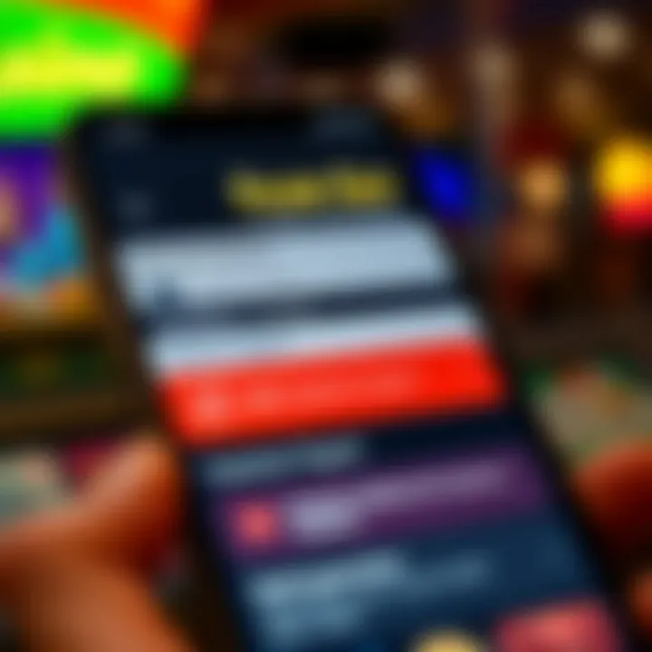 Secure payment options and customer support features accessible on a smartphone screen