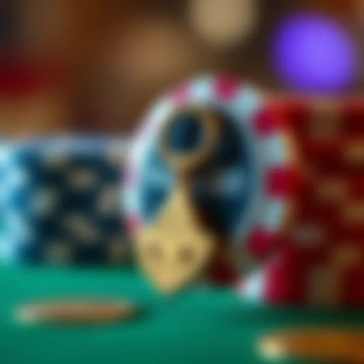 Illustration of a casino chip with a key symbolizing access to Fair Go Casino no deposit codes