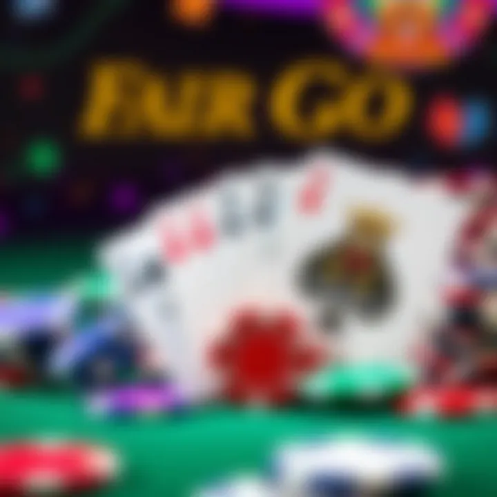 Colorful casino chips and playing cards symbolizing no deposit bonuses at Fair Go Casino