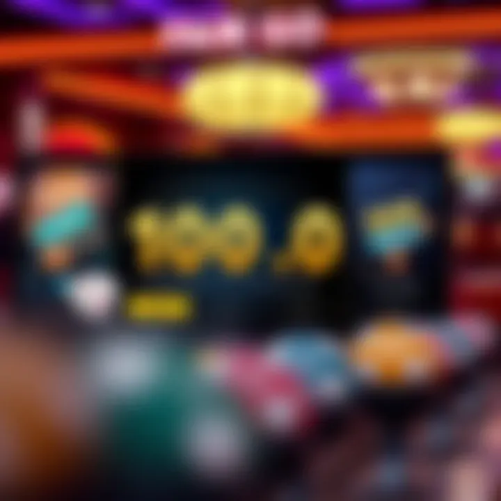 Illustration showing a casino interface highlighting bonus codes for Australian players