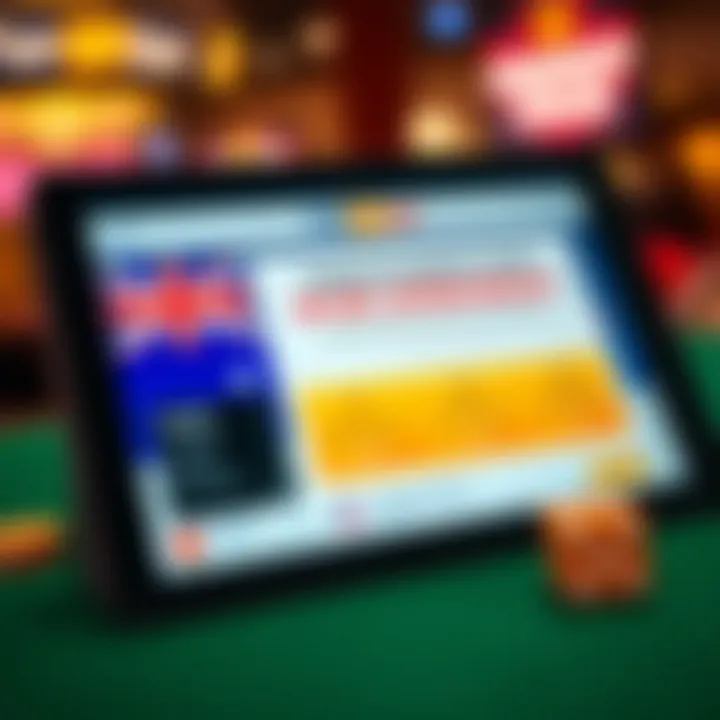 Detailed Overview of Fair Go Casino No Deposit Bonus Offer Illustration of casino bonus offer details on a digital device with Australian flag theme