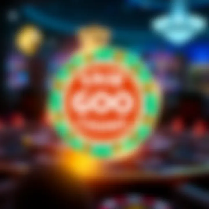 Fair Go Casino Bonus Chip Highlight Illustration of a glowing casino chip with digital symbols representing bonus rewards