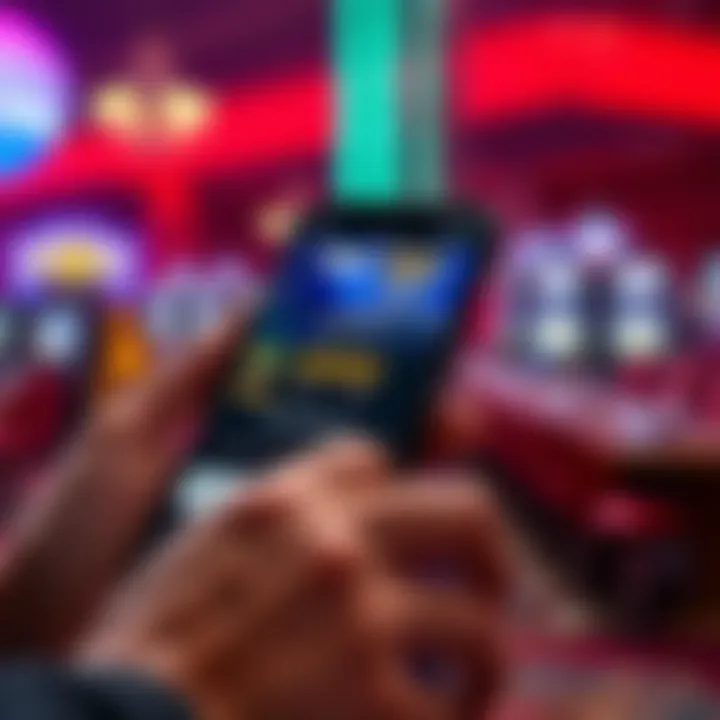 Illustration showing a digital casino bonus code being redeemed on a mobile device