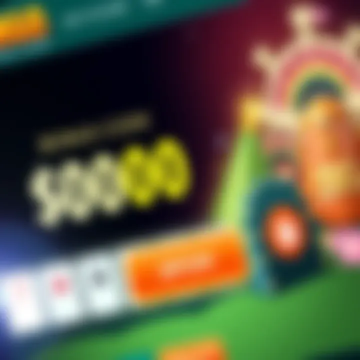 Illustration of a casino bonus code being applied on a digital platform