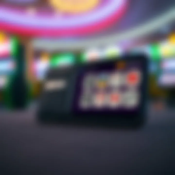 Digital wallet with various payment options icons and responsible gambling symbols
