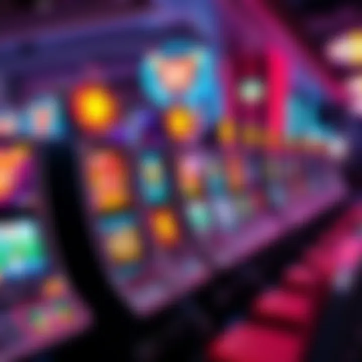 Vibrant Selection of Pokies at Fair Go Casino Colorful pokies with bright symbols on a digital casino screen