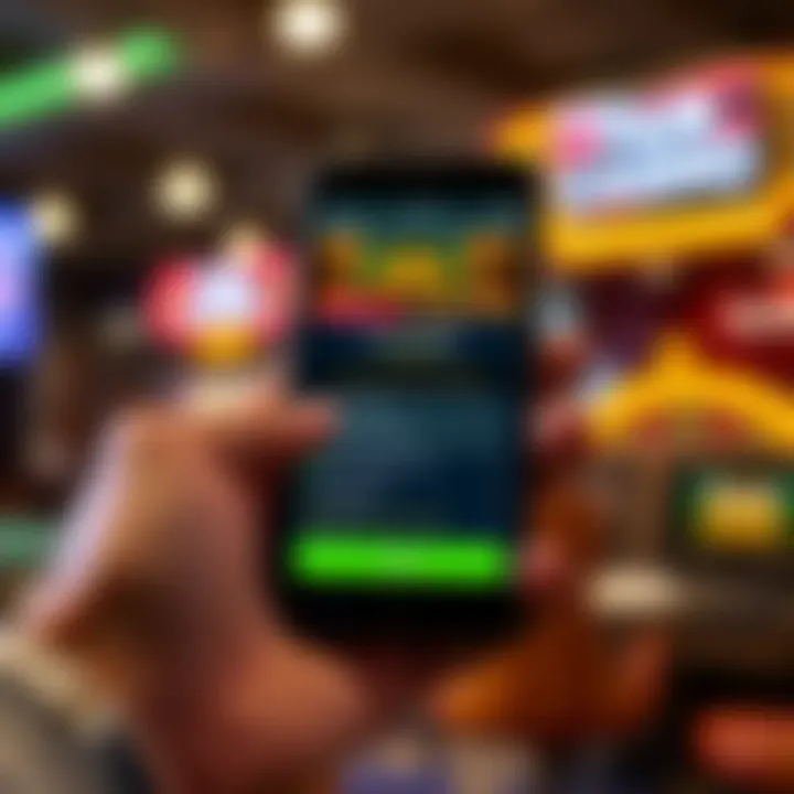 Mobile device displaying a secure payment transaction with casino bonus notifications