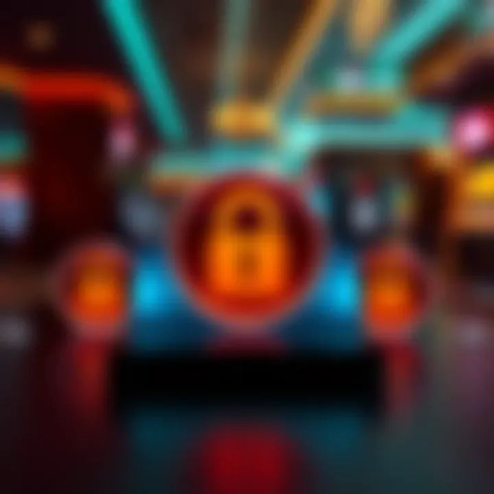 Secure payment methods icons representing online transactions at a casino