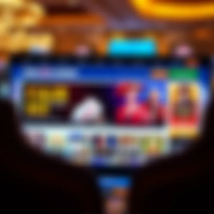 Online casino homepage showing Fair Go Casino interface with game selections and promotions