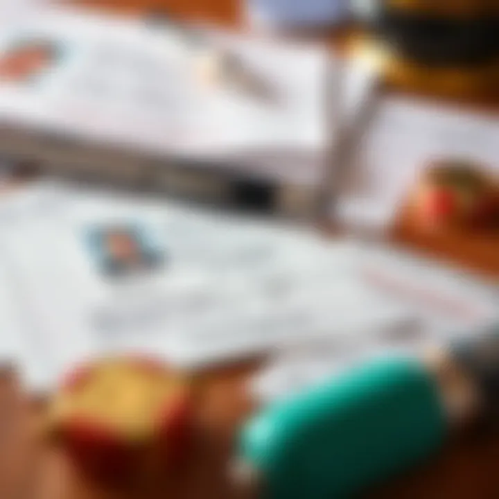 Verification documents including identification card and proof of address on a desk