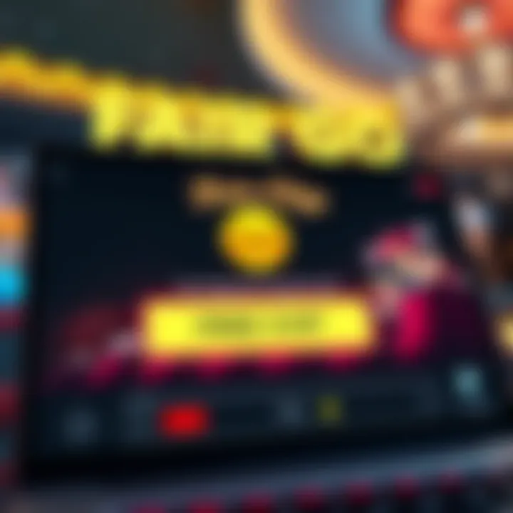 Online casino interface showing a free chip bonus offer with highlighted no deposit requirement