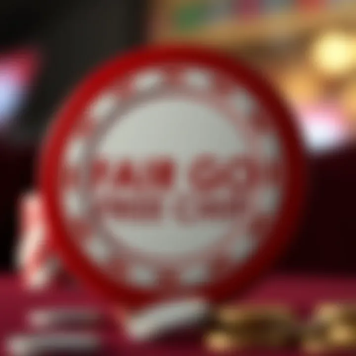 Illustration of a casino chip with promotional text highlighting the Fair Go Free Chip offer