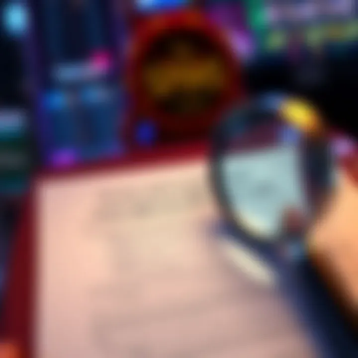 Graphic showing terms and conditions document with magnifying glass highlighting key clauses