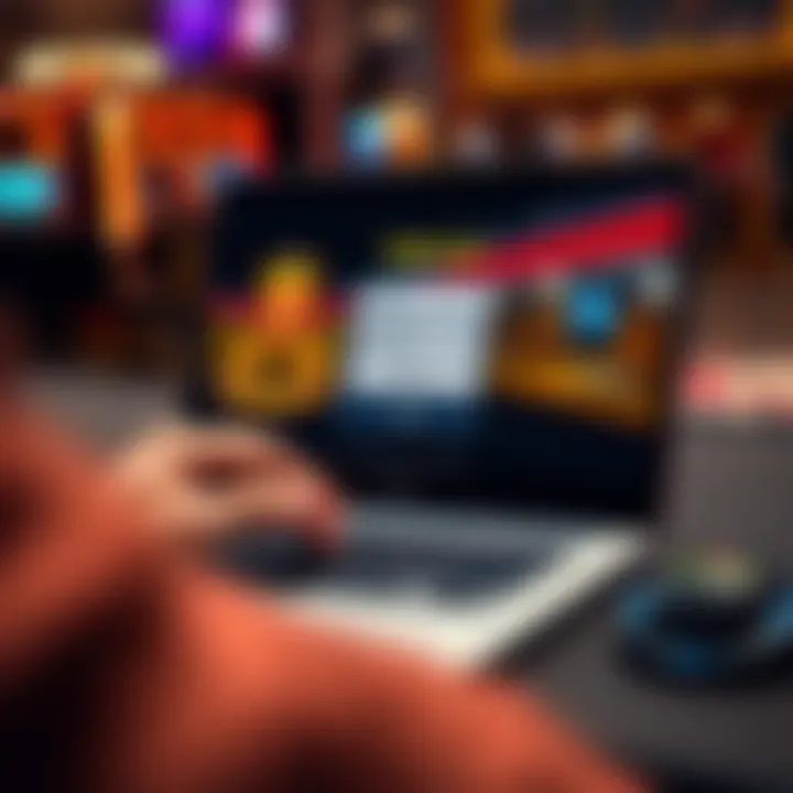 User entering credentials on Fair Go login screen on a laptop