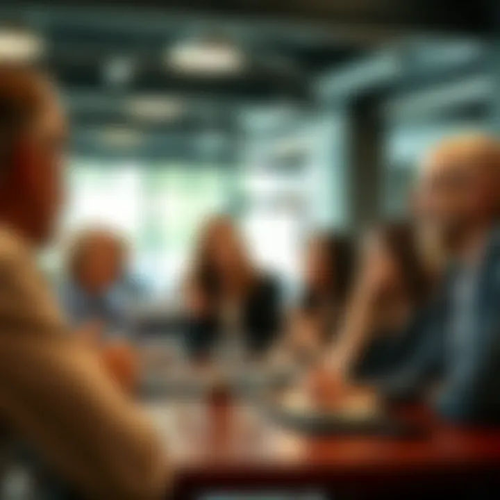 Conceptual representation of diverse community members engaging in collaborative discussion reflecting fairness in workplaces and governance