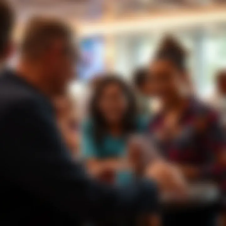 Visual representation of diverse community members engaging in education and employment opportunities equally