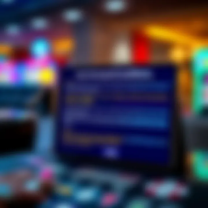 Visual representation of terms and conditions displayed on a digital screen alongside a calendar highlighting July